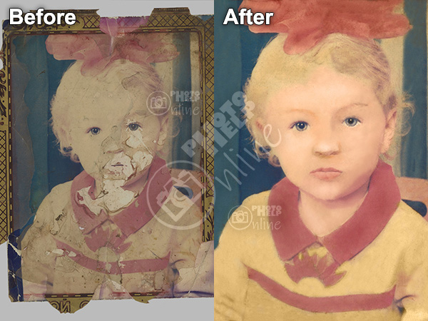 Photo restoration hard level color